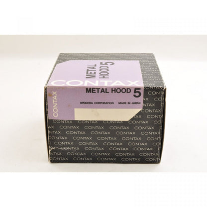 【中古】CONTAX メタルフード 5 86mm 純正 カメラレンズ アクセサリー , 元箱付き